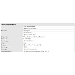5-Part Laboratory Equipment Analyzer Hematology - Cbc Machine Blood Cell Counter